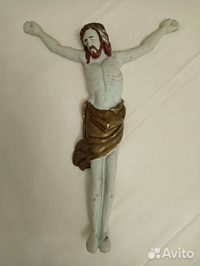 Настенное панно распятие Иисуса Христа литьё