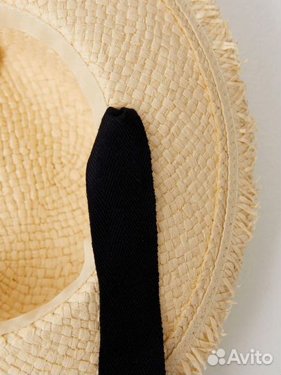Женская летняя соломенная шляпа Sela с лентами