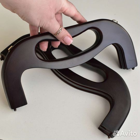 Фермуар для сумки. Тёмный и светлый. Фурнитура