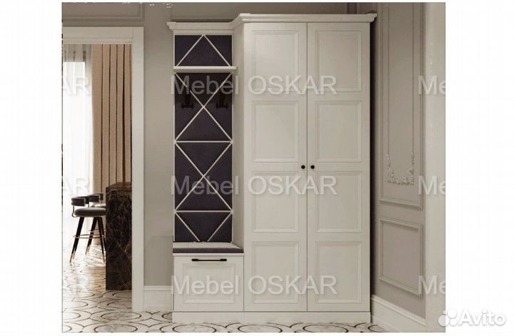 Прихожая белая Каталея 135см