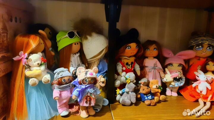 Куклы :текстильная, тильда, брелок, ручной работы