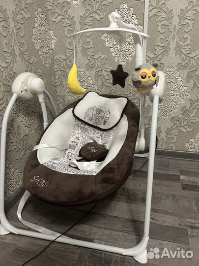 Электрокачели для новорожденных indigo