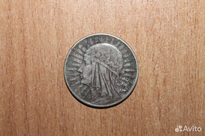 5 злотых 1932 год Польша Серебро