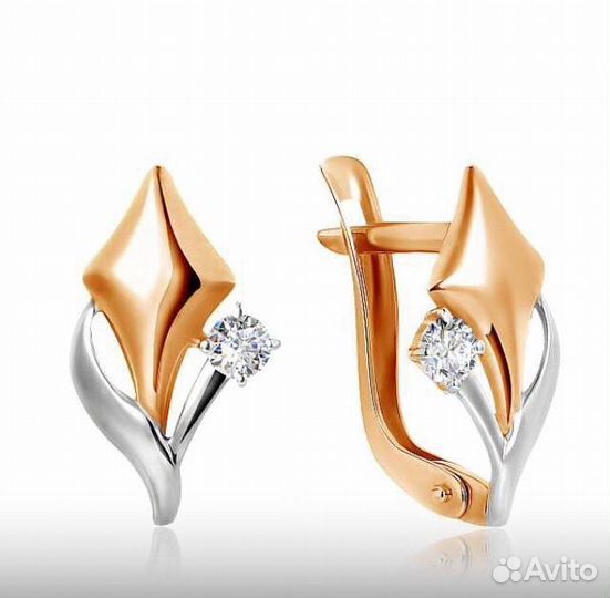 Золотые серьги