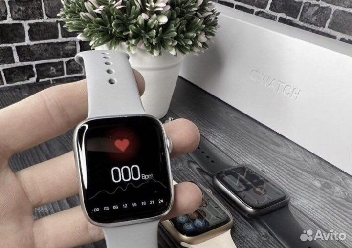 Apple Watch 7 + безрамачный экран (на гарантии)