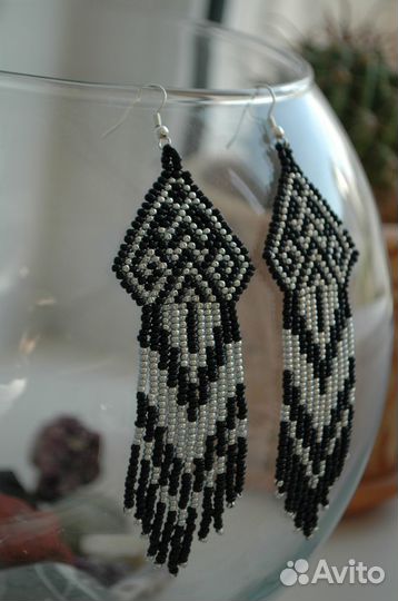 Серьги из бисера