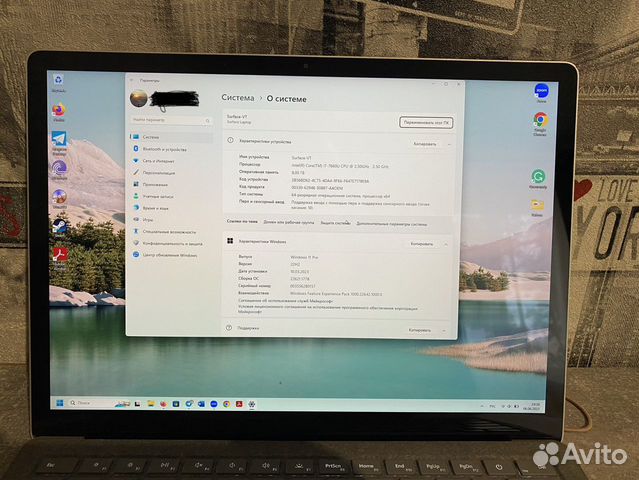 Microsoft surface laptop i7/8/256 объявление продам