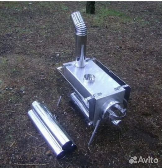 Печь походная в палатку средняя