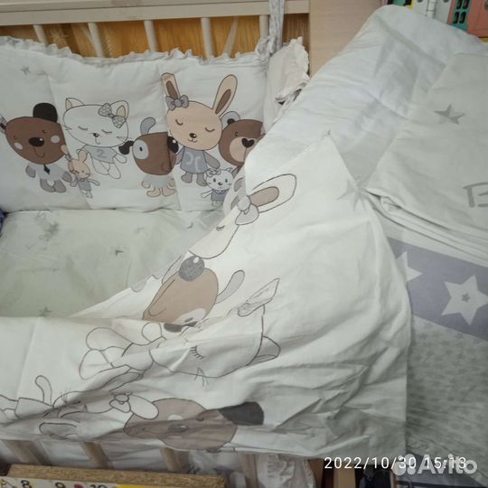 Бортики и кпб в детскую кроватку