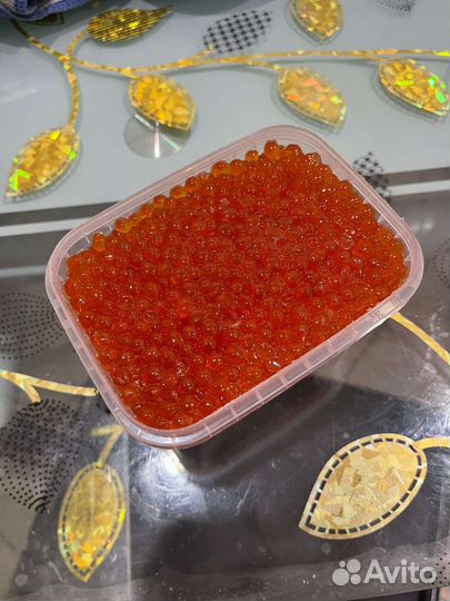 Красная икра кета