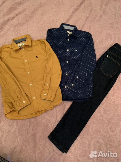 Джинсы и рубашки H&M