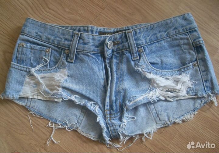 Шорты джинсовые р.27 (68-93) на S/ XS Новые