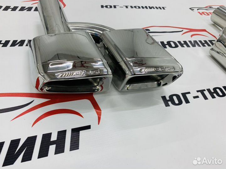 Насадки 63 AMG ромбы с боковым отв Mercedes-Benz