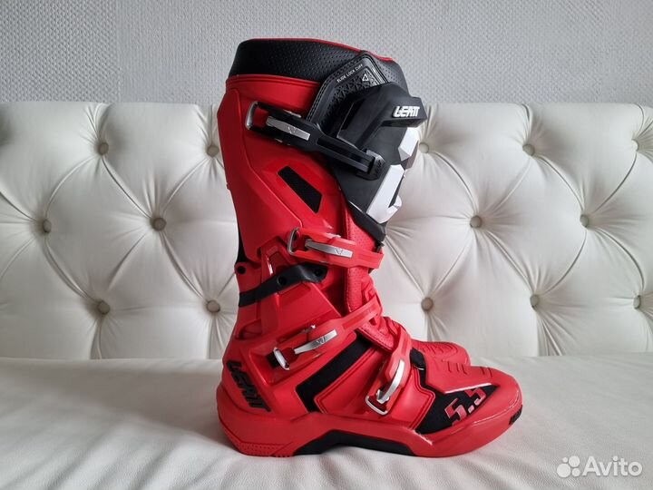 Мотоботы Leatt Boot 5.5 Flexlock Черно-Красные