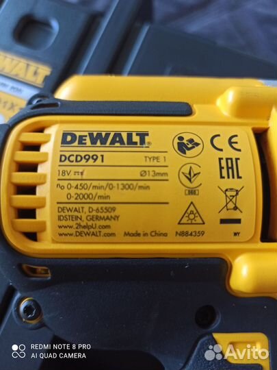 Шуруповёрт Dewalt DCD991NT 18V