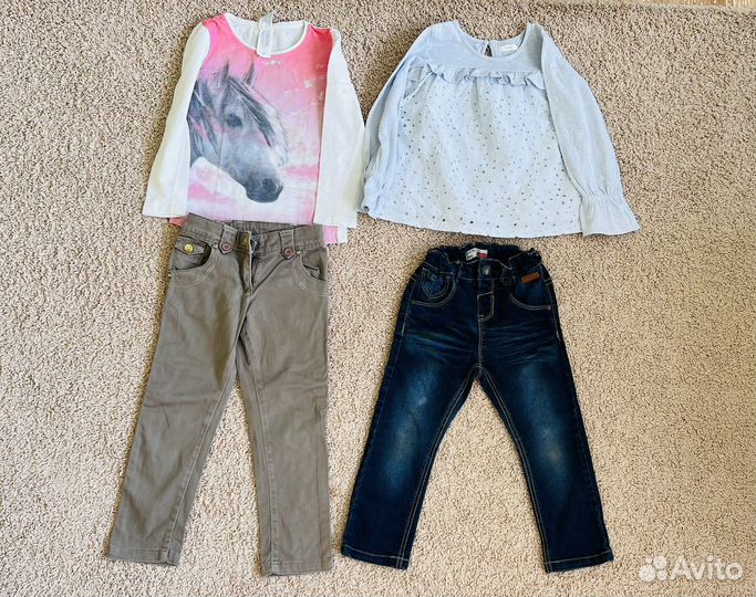 Пакет фирменных вещей на девочку 98-104