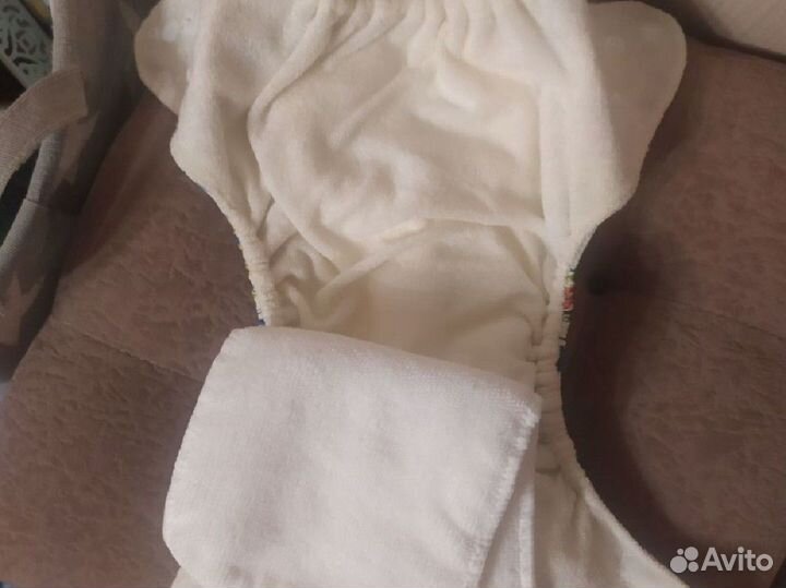 Многоразовый подгузник с 2 вкладышами