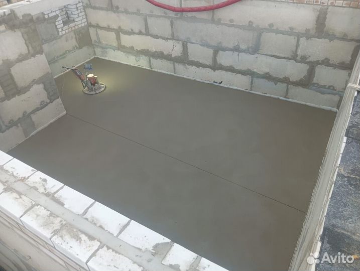 Полусухая стяжка пола за 1 день