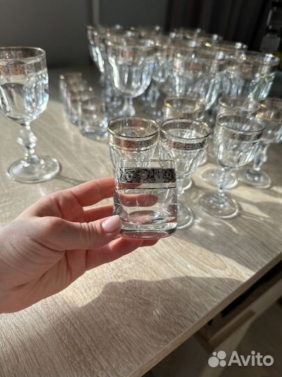 Бокалы фужеры рюмки богемия