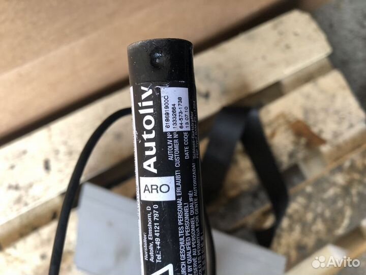 Ремень безопасности пиропатрон правый opel astra J