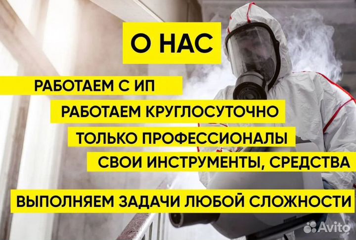 Уничтожение тараканов и клопов дезинсекция