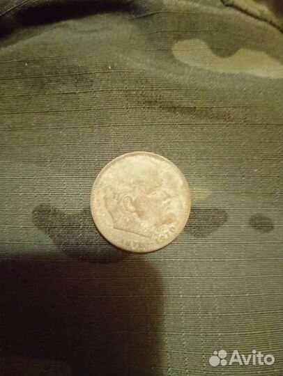 Монета 1 рубль 1870 1970 ленин
