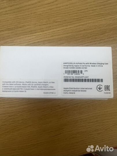 Apple airpods pro 1 поколения