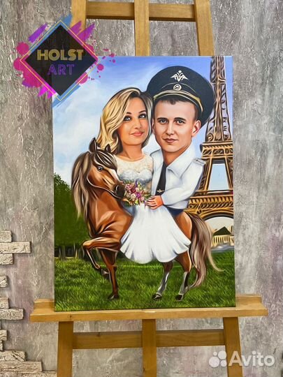 Портрет на холсте по фото