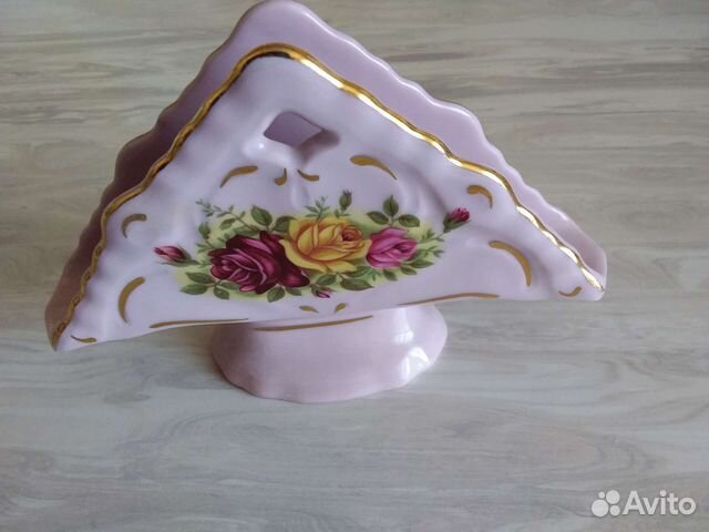 Салфетница Розовый фарфор