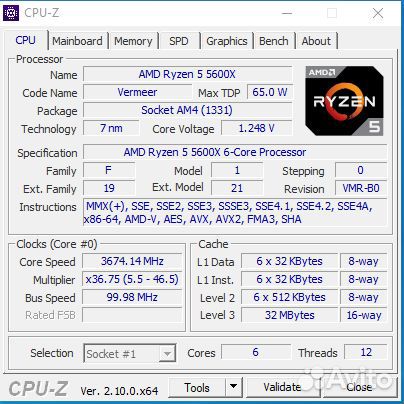 Игровой пк ryzen 5600x/RTX 3060 12gb/ 32gb память