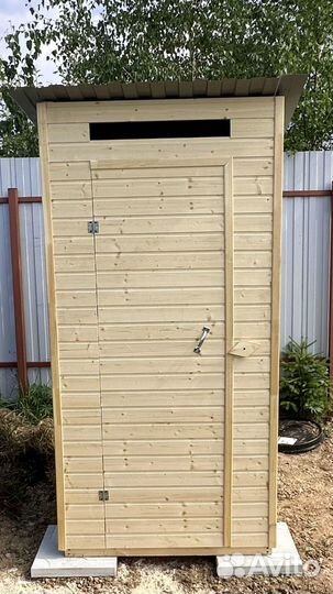 Туалет квадратный односкатный доставка