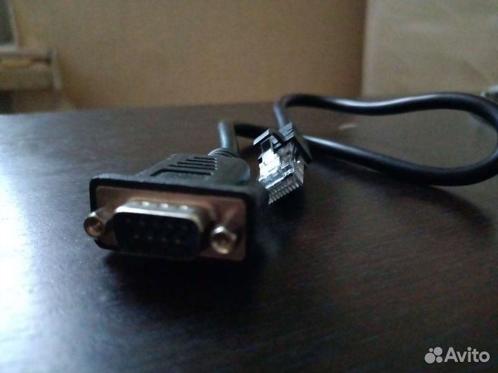 Rj-45 RS232 male папа 40cm serial db9 9pin