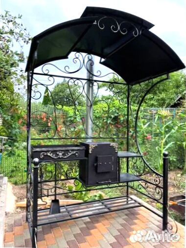 Мангал С печкой под казан