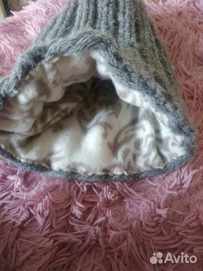 Шапка вязаная ручной работы новая