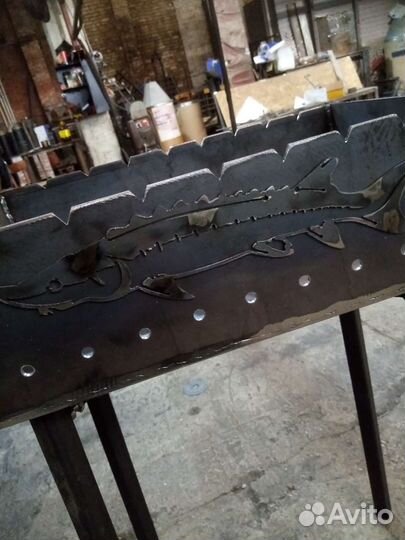 Мангал со съемными ножками 3 мм