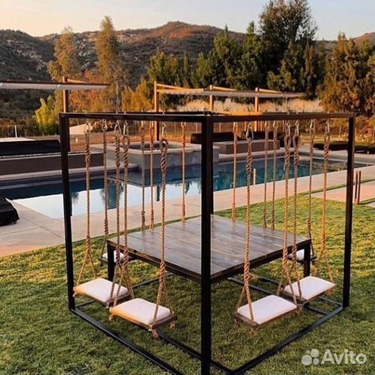 Беседки качели лофт пергола