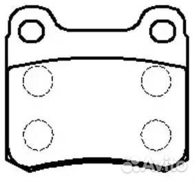 Колодки тормозные дисковые benz (W124, 201)