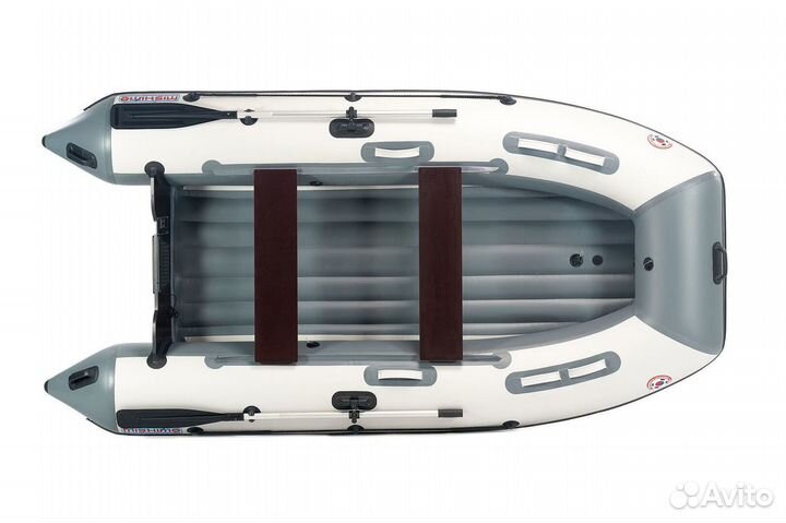 Лодка mishimo lite 390 (бело-серая)