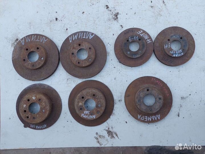 Диск тормозной на Ниссан ноте, Алмера н16, Алтима