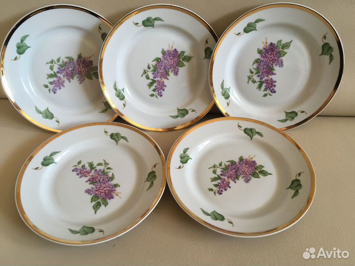 Столовый сервиз сирень дулево винтаж СССР