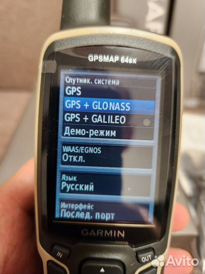 Новый Garmin GPSmap 64sx с топо картой 6.43