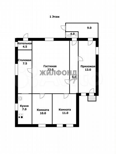 Дом 136 м² на участке 14,7 сот.
