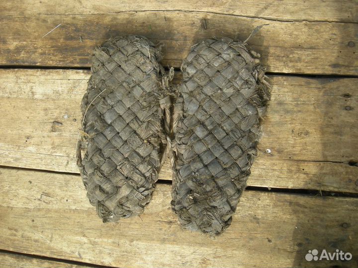 Лапти старинные лапоть лыко для декорирования