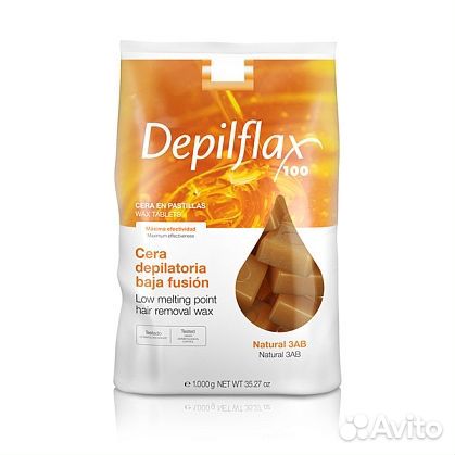 Воск горячий в брикетах Depilflax 1кг