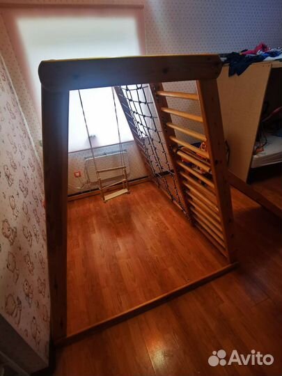 Детский спортивный комплекс, канат, кольца