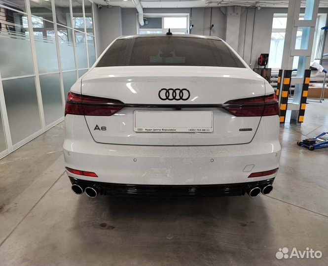 Диффузор + насадки Audi A6 С8 18+ стиль S6 S-line