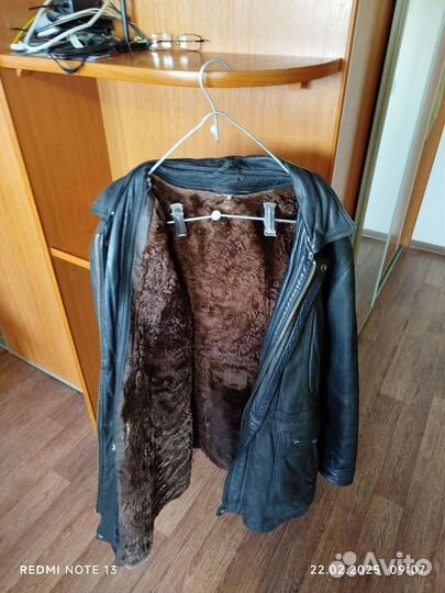 Мужская зимняя куртка 50 кожа