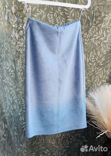 Юбка женская голубая 42