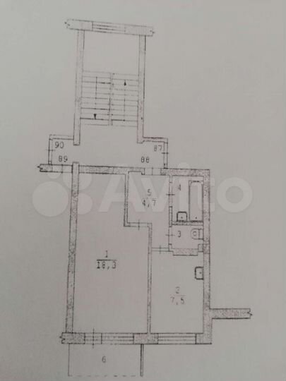 1-к. квартира, 34,1 м², 3/5 эт.