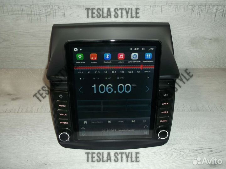 Магнитола Mitsubishi L200 Tesla 2/32 Android GPS